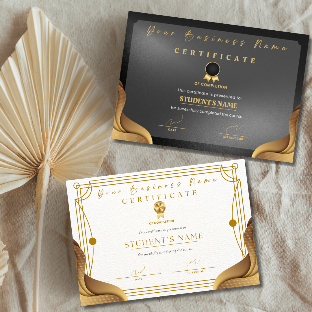 Certificate of Completion